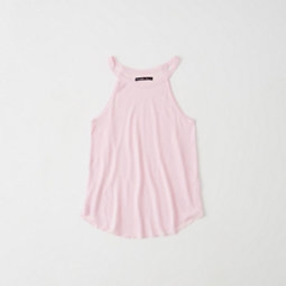 Womens
Linen-Blend High Neck Tank